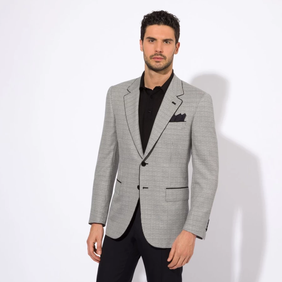 Stefano Ricci Men's Premium Two-Button Jacket – Classic Tailored Blazer for Formal Wear