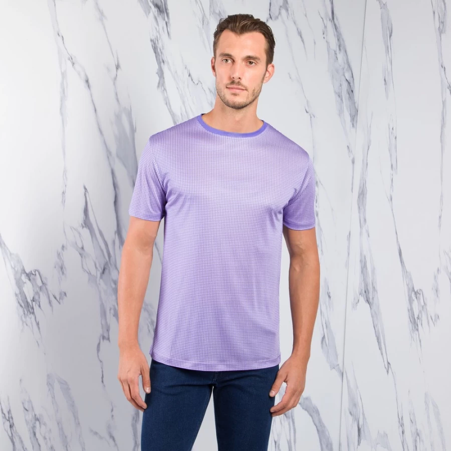 Stefano Ricci Men's Luxury Silk Crewneck T-Shirt