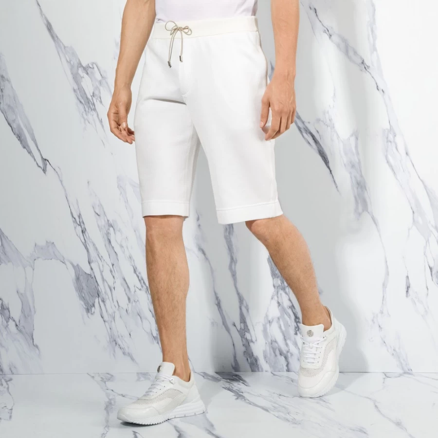 "Stefano Ricci Men's Luxury Knit Shorts – Premium Comfort & Style"