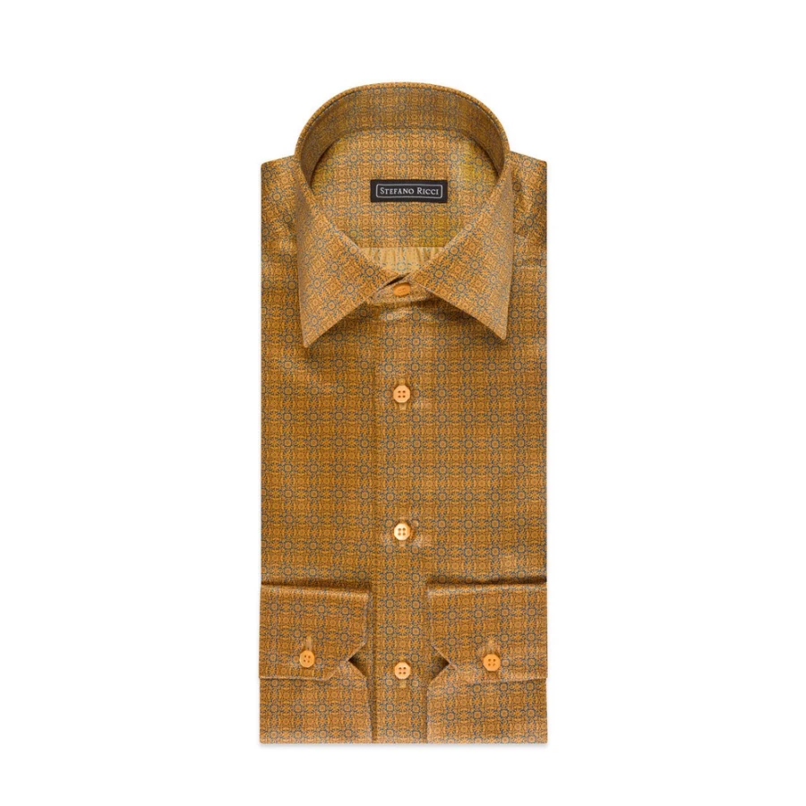 "Stefano Ricci Men's Handmade Torino Shirt – Luxury Italian Dress Shirt"