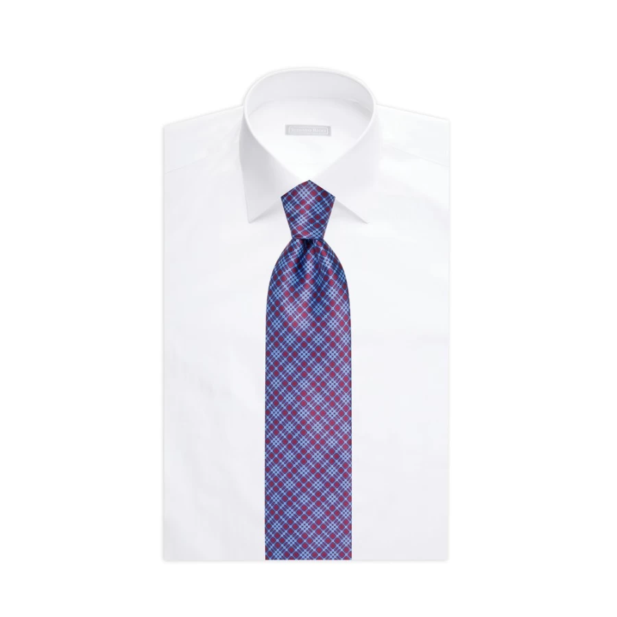 Stefano Ricci Luxury Hand-Printed Silk Tie in Elegant Design