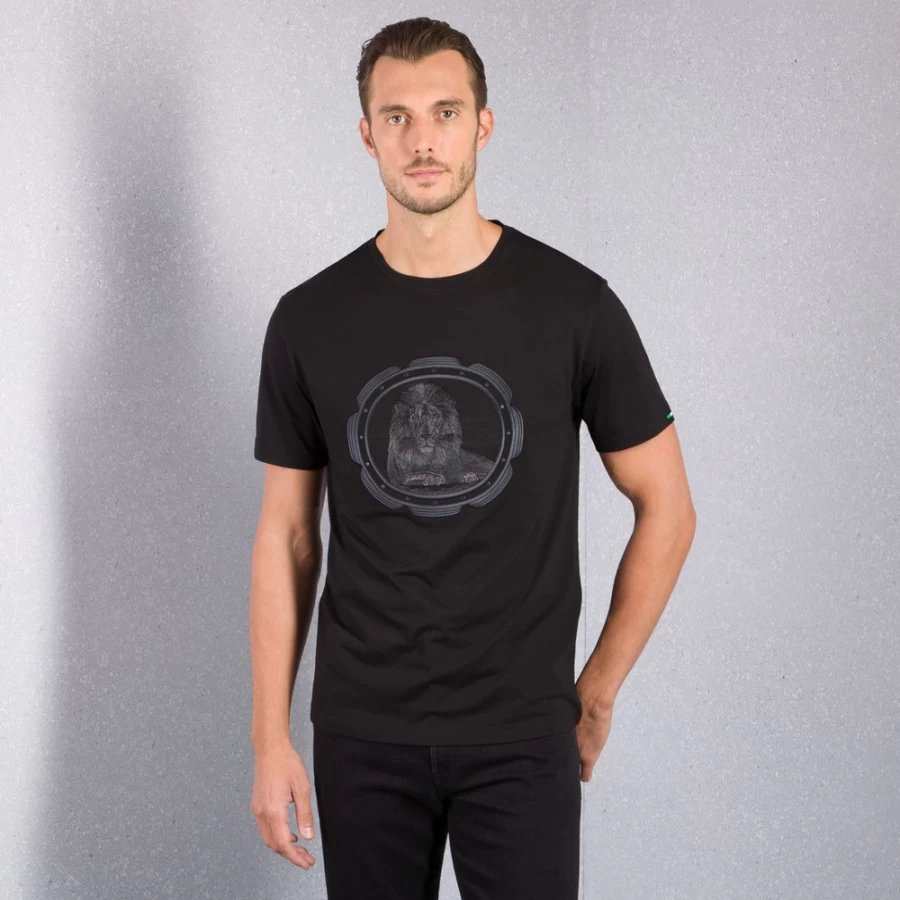 Stefano Ricci Men's Luxury Crewneck T-Shirt Premium Cotton Classic Fit