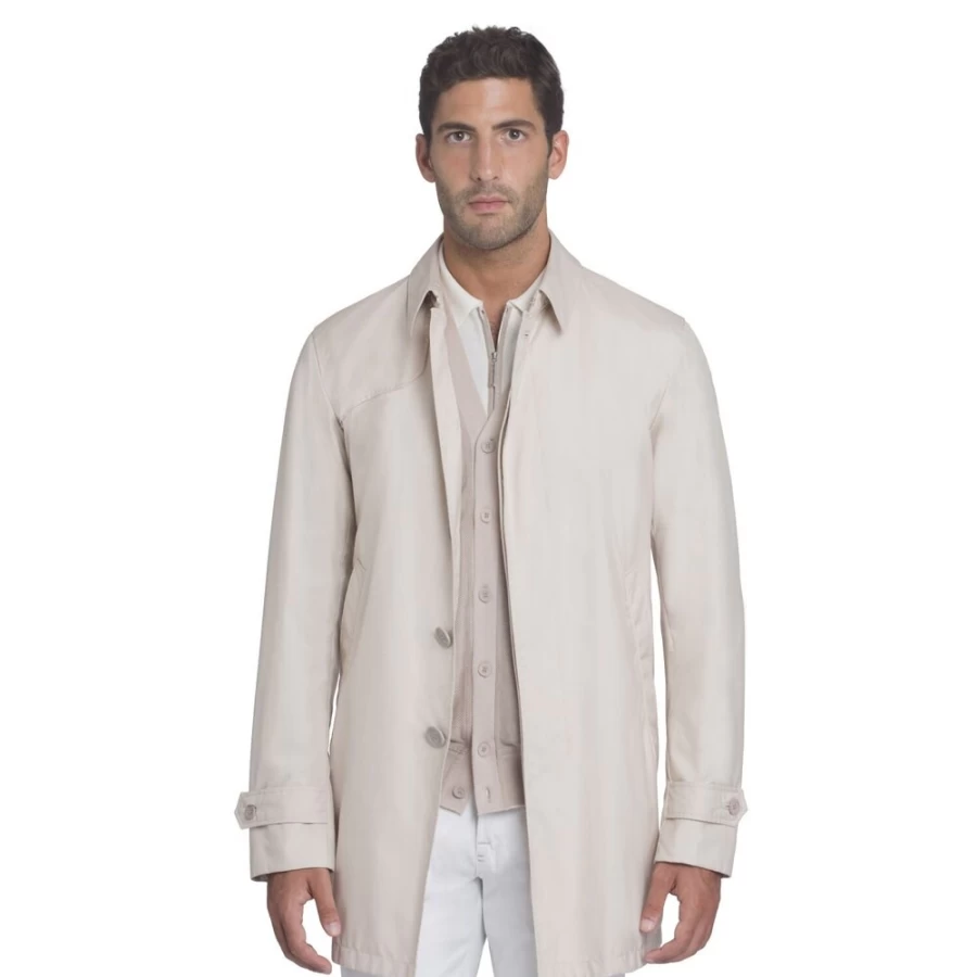 Stefano Ricci Men's Luxury Silk Raincoat for Elegant Weather Protection