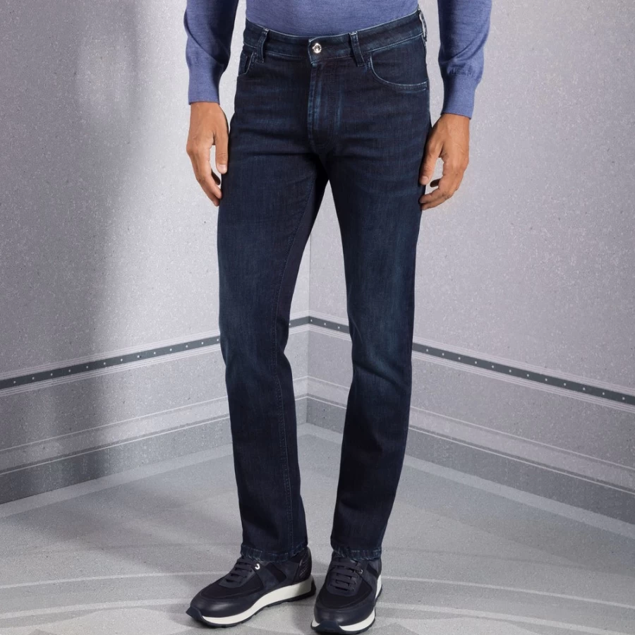 Stefano Ricci Men's Premium Luxury Jeans - High-Quality Denim for Style & Comfort