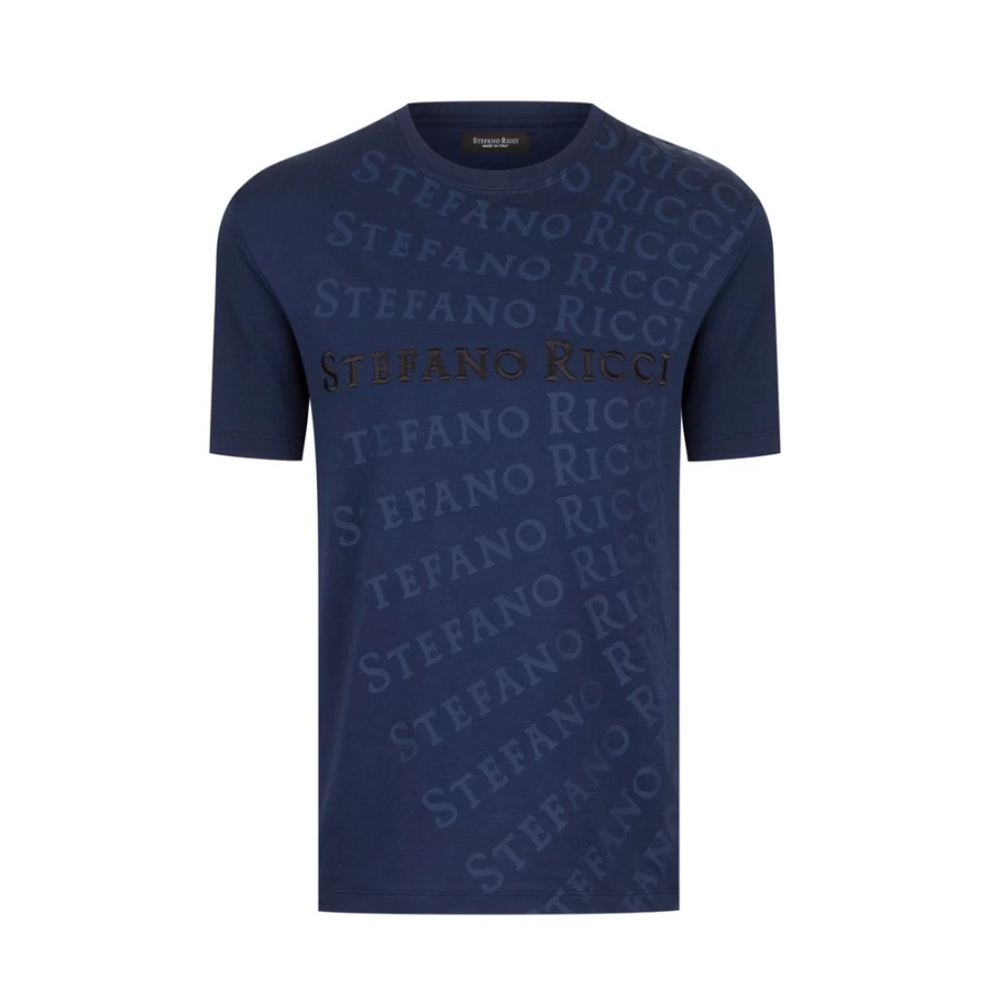 Stefano Ricci Men's B001 Crewneck T-Shirt | Premium Cotton Classic Fit