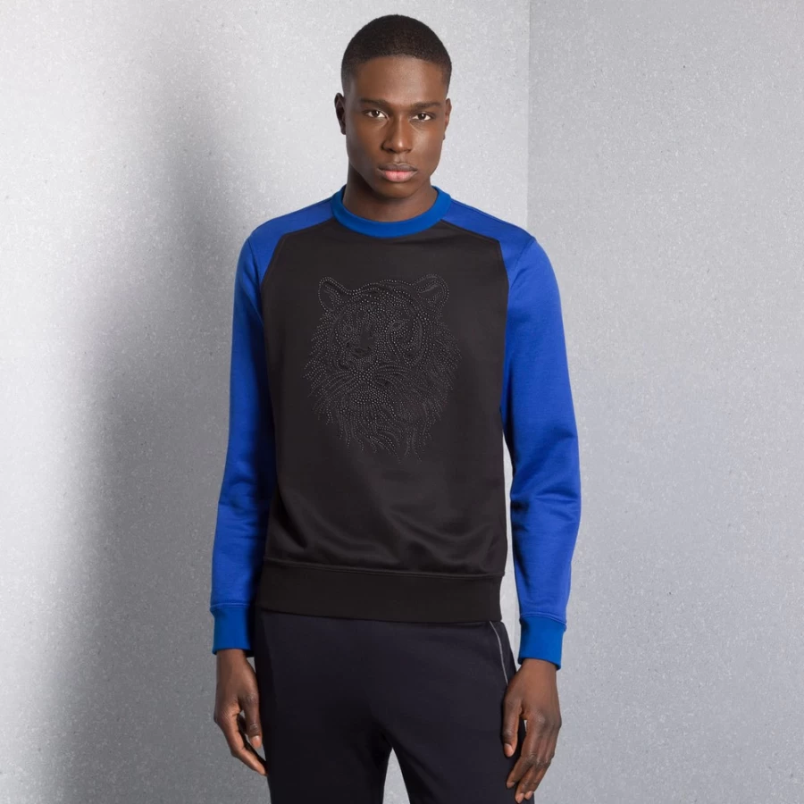Stefano Ricci Men's Premium Jogging Crewneck Sweatshirt in Classic Color T22403_3131