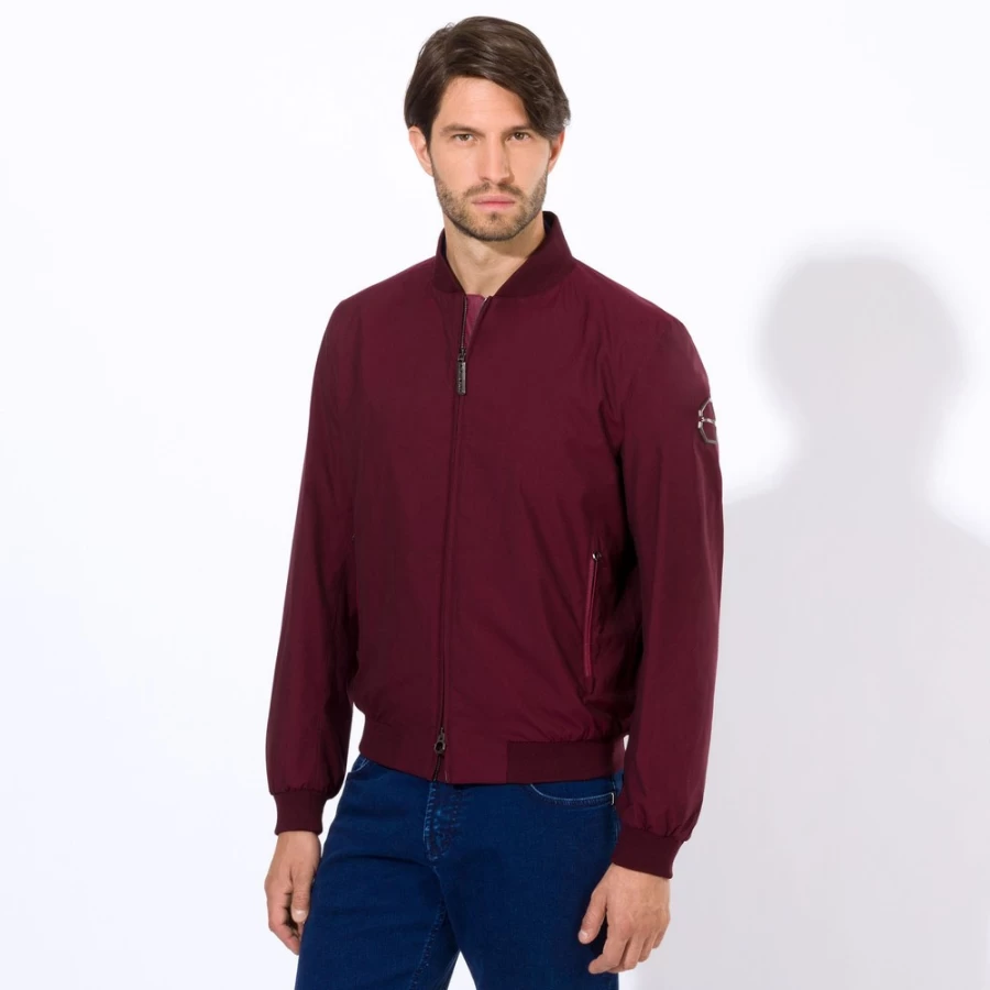 "Stefano Ricci Men's Blouson Jacket with Snakeskin Details | Luxury Designer Outerwear"