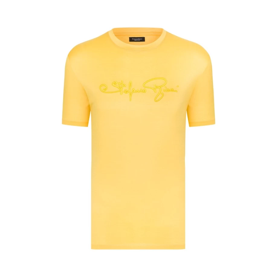 Stefano Ricci Men's Luxury Crewneck T-Shirt Premium Cotton Classic Fit