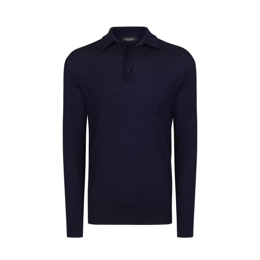 "Stefano Ricci Men's Premium Three-Button Polo Shirt – Luxury Cotton Knit Top"