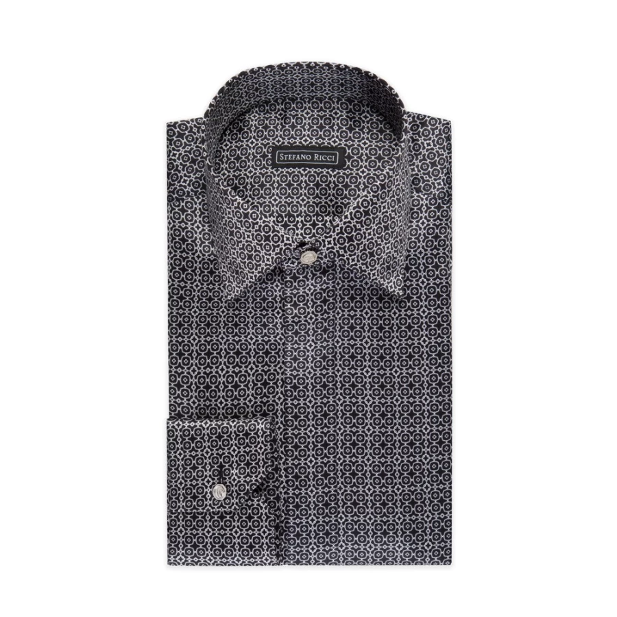 Stefano Ricci Men's Handmade Ivrea Shirt – Luxury Italian Cotton Dress Shirt