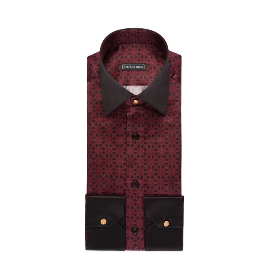 Stefano Ricci Men's Handmade Ivrea Shirt – Premium Luxury Cotton Dress Shirt for Men
