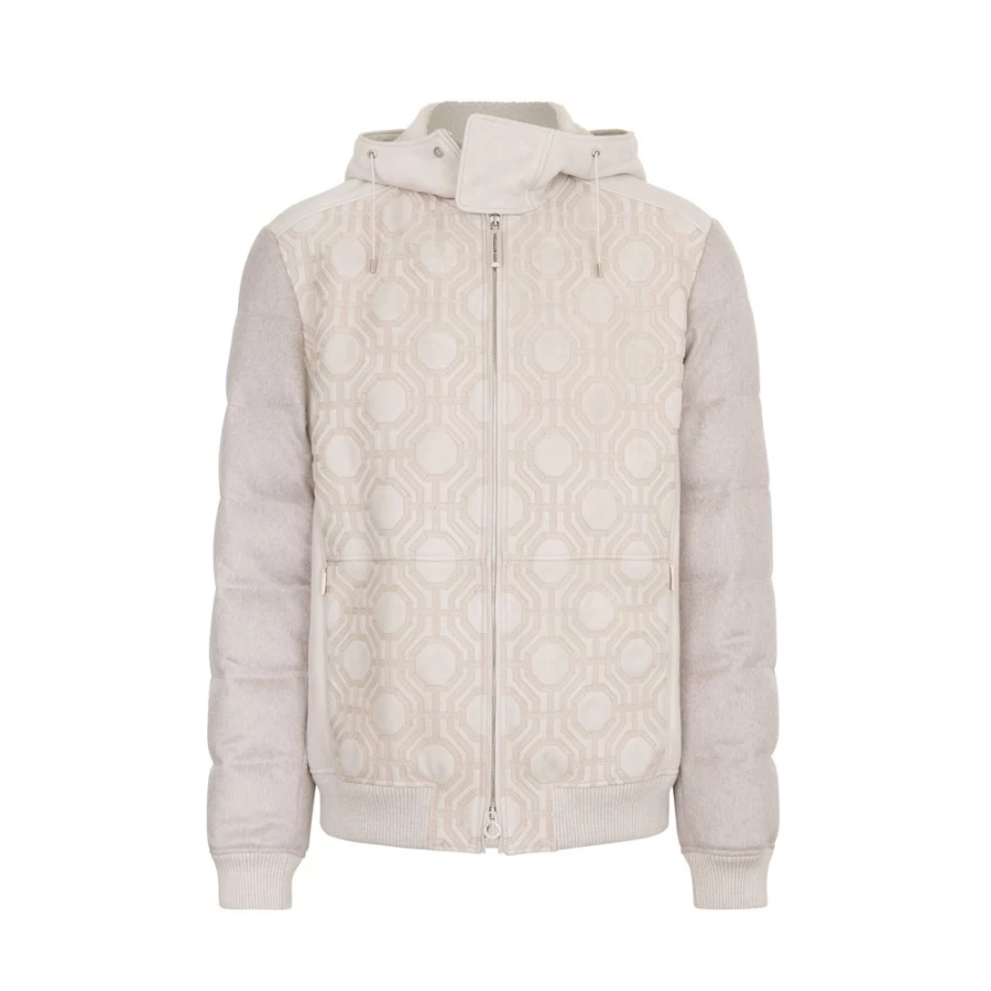 Stefano Ricci Men's Hooded Down & Shearling Blouson Jacket