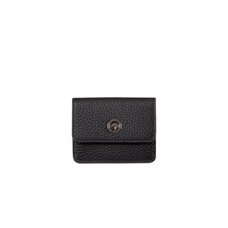 Stefano Ricci Handmade Premium Calfskin Leather Card Holder for Men - Luxury Slim RFID Wallet