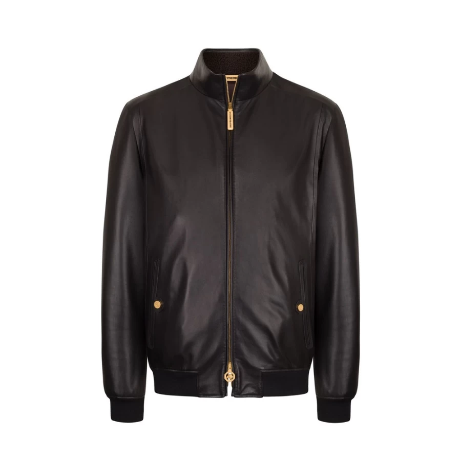 Stefano Ricci Men's N999 Lambskin Leather Shearling Blouson Jacket
