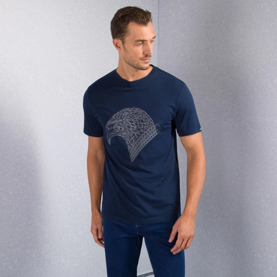 Stefano Ricci Men's B001 Crewneck T-Shirt | Premium Cotton Classic Fit