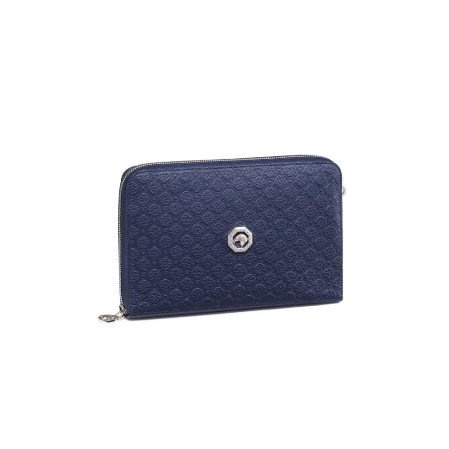 "Stefano Ricci Handmade Calfskin Leather Travel Pouch – Premium Luxury Accessory"