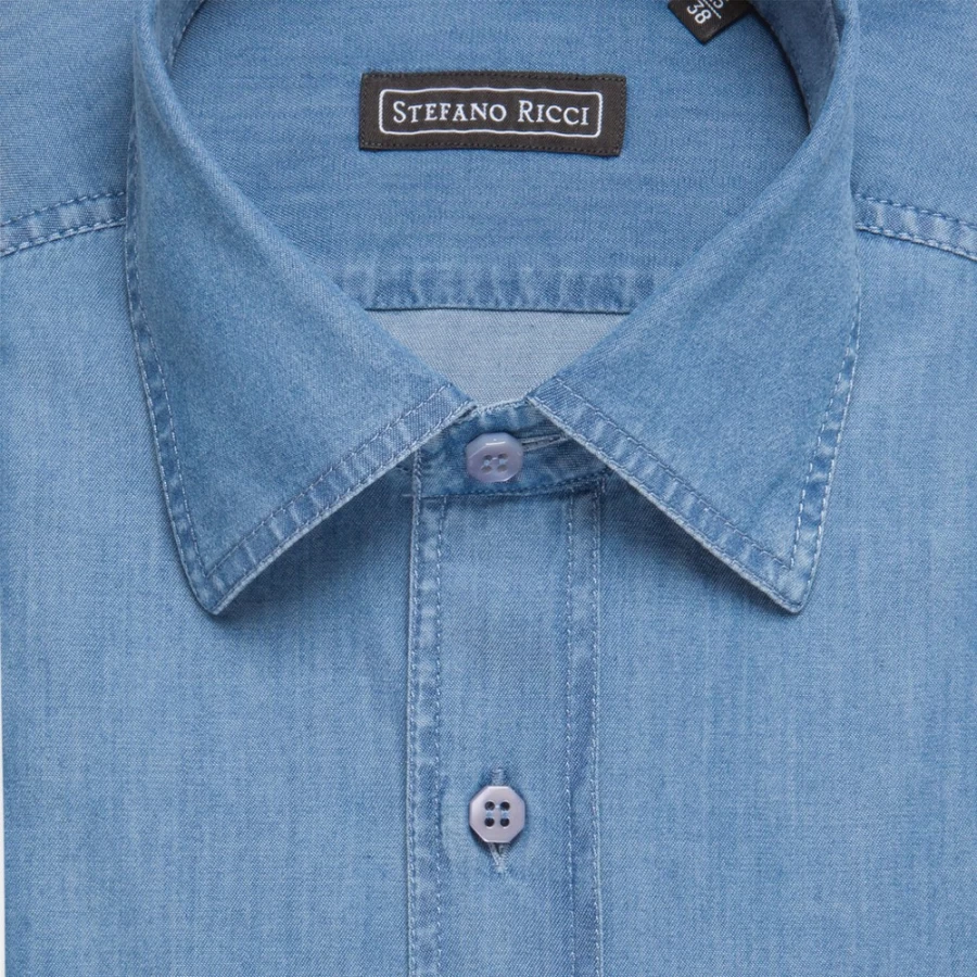 "Stefano Ricci Men's Handmade Rust Shirt in Ex1906_003 Color"