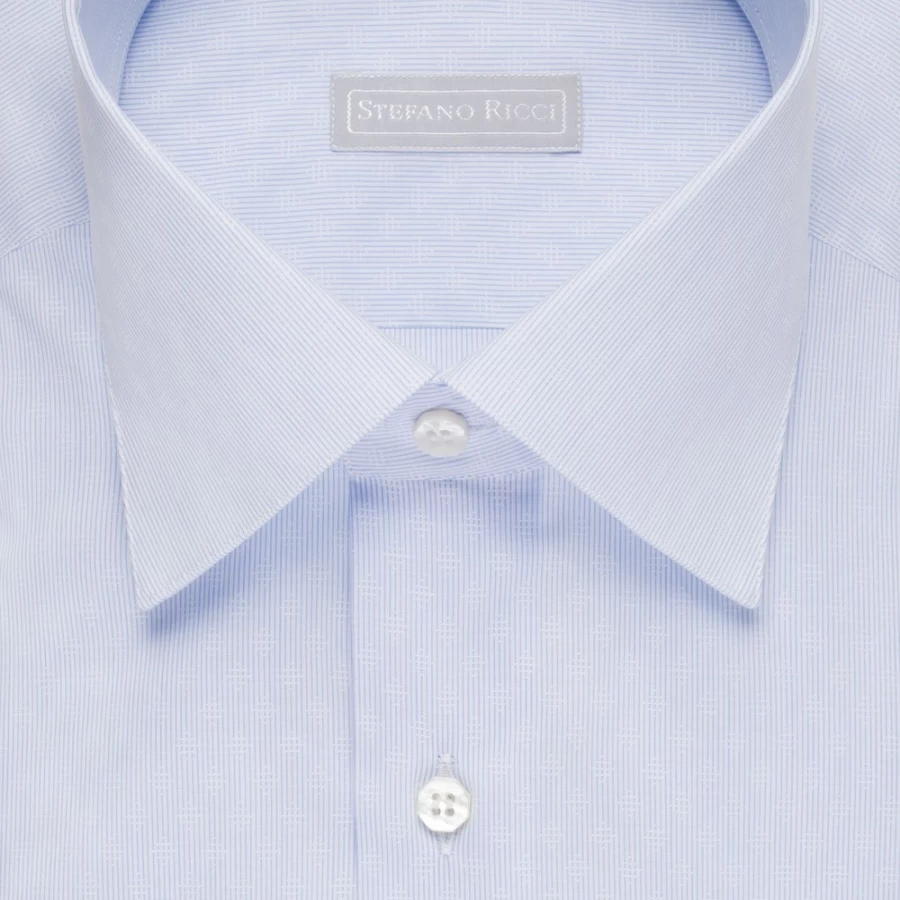 Stefano Ricci Men's Handmade Asti Shirt - Luxury Italian Cotton Dress Shirt