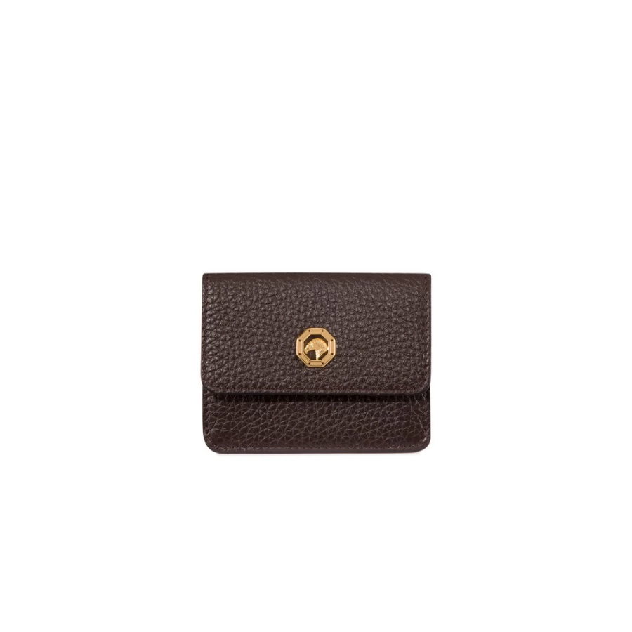 Stefano Ricci Handmade Premium Calfskin Leather Card Holder for Men - Luxury Slim RFID Wallet