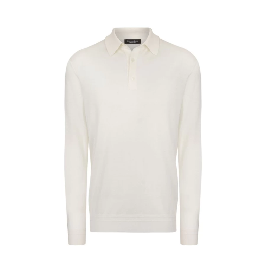 Stefano Ricci Men's Luxury Silk Polo Shirt with Three-Button Design