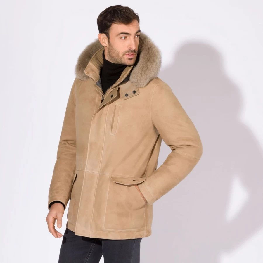 Stefano Ricci Men's Premium Hooded Down Jacket for Winter Warmth & Style