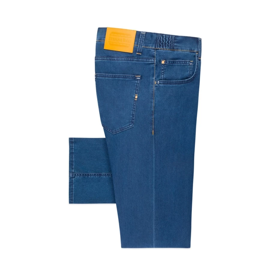 Stefano Ricci Men's Premium Luxury Jeans - High-Quality Denim for Style & Comfort