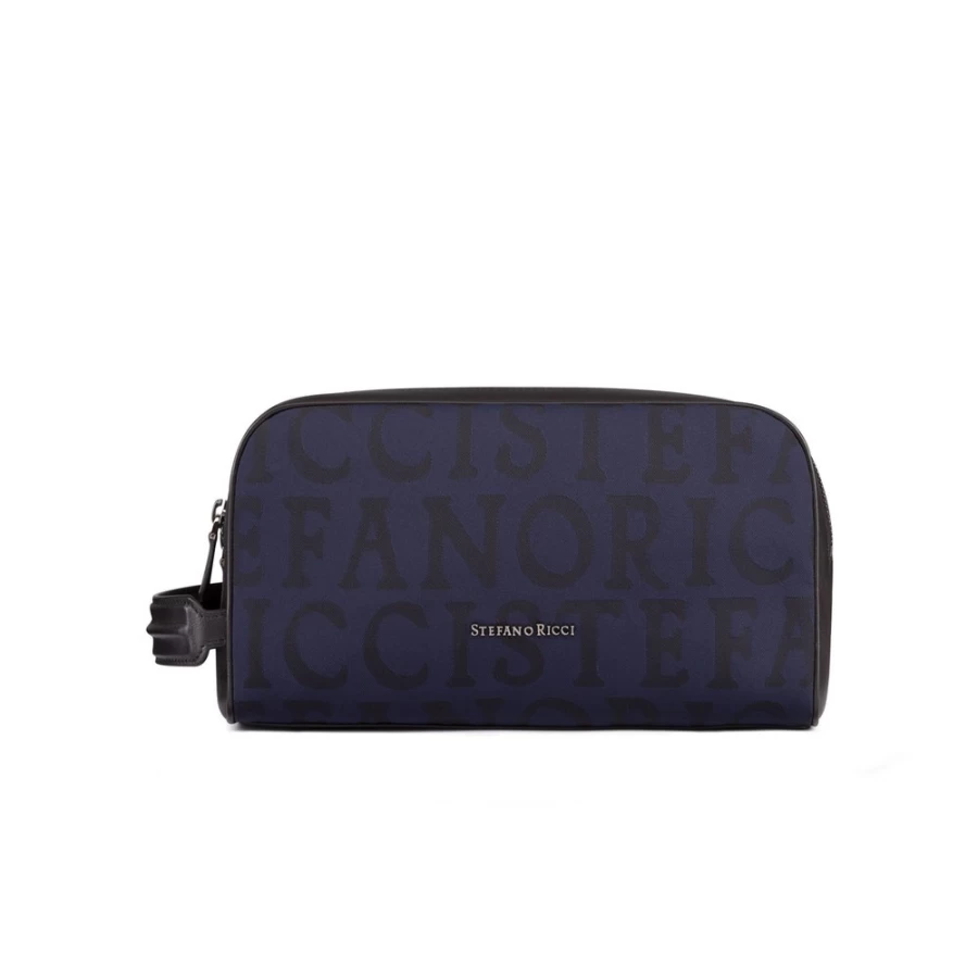 "Stefano Ricci Luxury Handmade Leather Toiletry Bag for Travel"