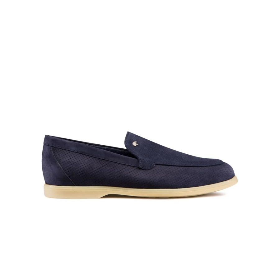 "Stefano Ricci Luxury Perforated Suede Loafers in Brown (B013) – Men's Premium Driving Shoes"