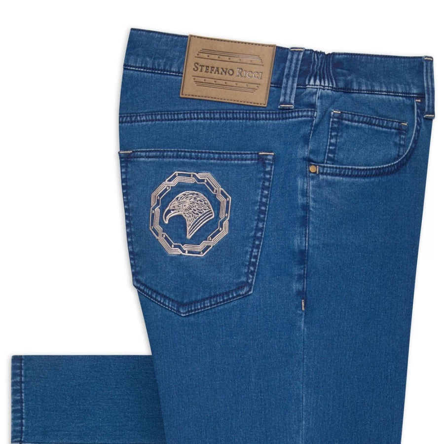 Stefano Ricci Men's Premium Luxury Jeans for Style & Comfort