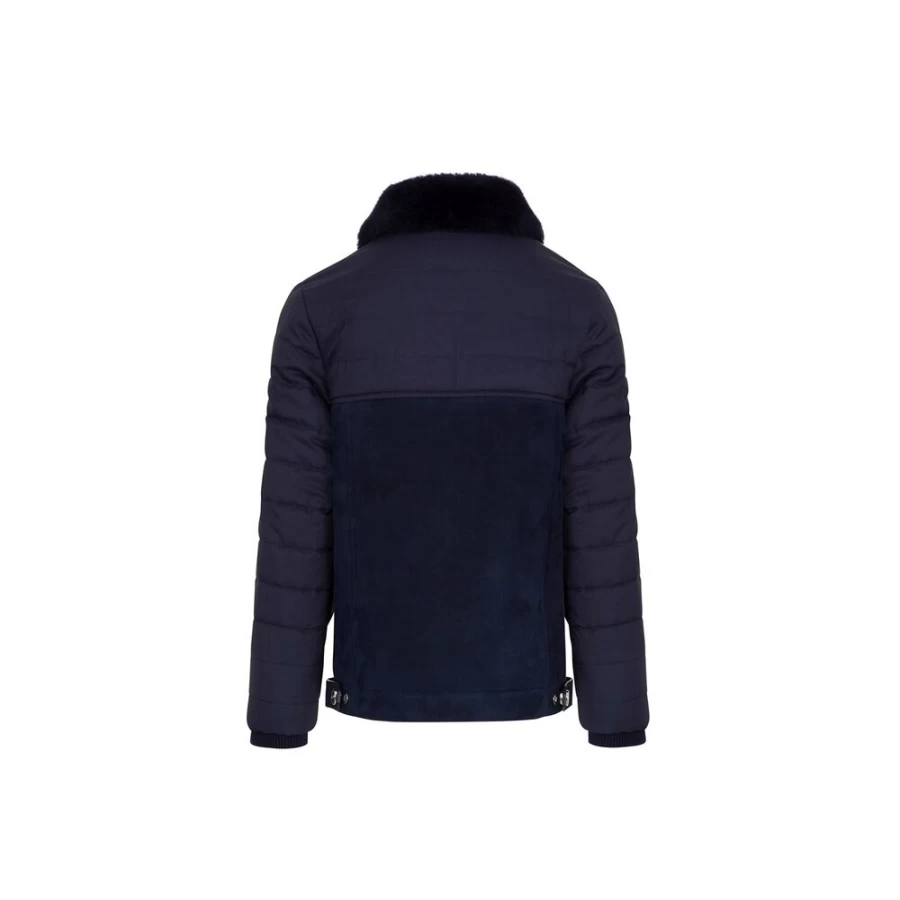 Stefano Ricci Junior Silk And Shearling Blouson Jacket For Boys Luxury Outerwear