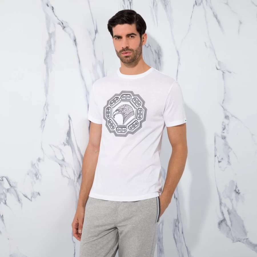 Stefano Ricci Men's W000 Crewneck T-Shirt Premium Cotton Classic Fit