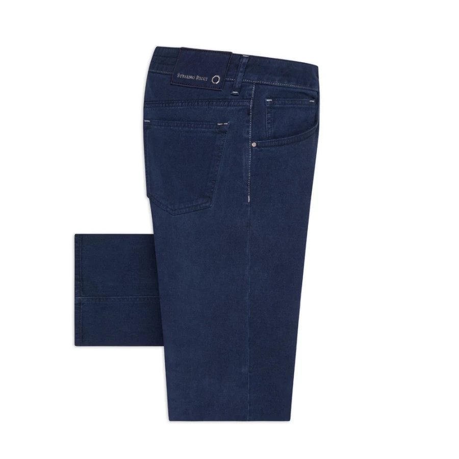 "Stefano Ricci Men's High Rise Slim Fit Jeans - Premium Slim Denim Pants for Men"