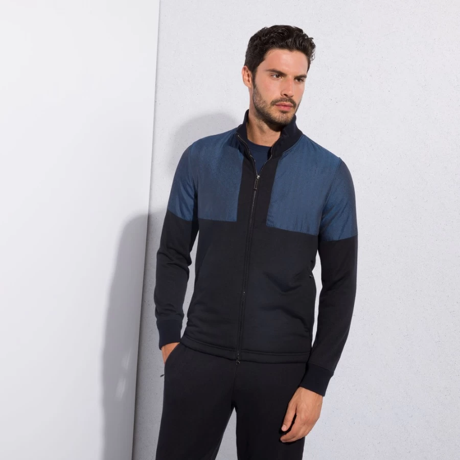 Stefano Ricci Men's Premium Jogging Suit Blouson Track Jacket for Athletic Comfort