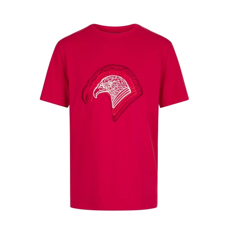 Stefano Ricci Men's R013 Red Crewneck T-Shirt Premium Cotton Casual Top
