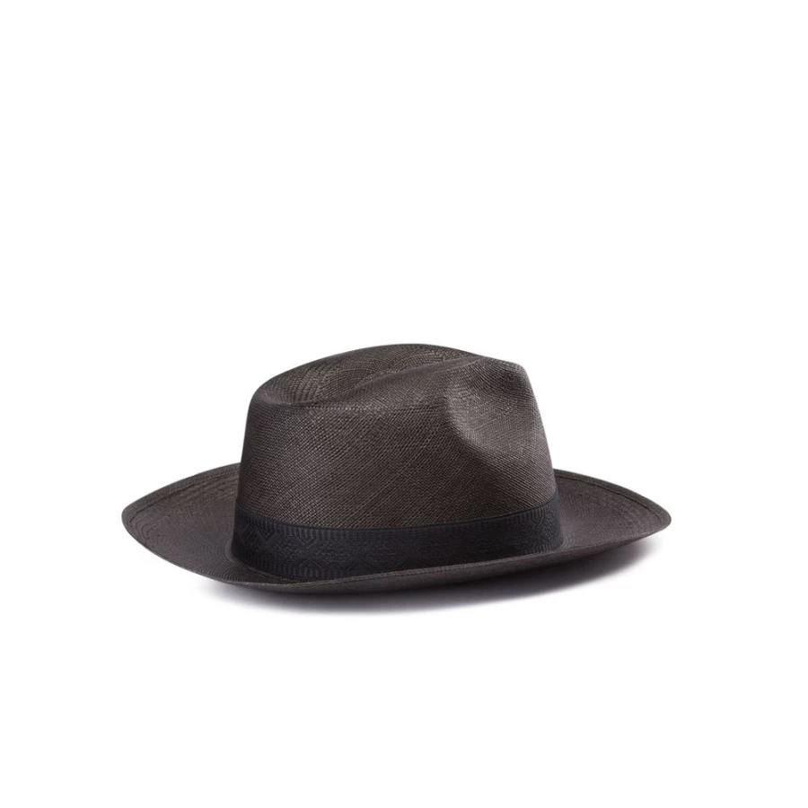 "Stefano Ricci Luxury Panama Hat in Nene Color – Premium Handwoven Straw Hat for Men"