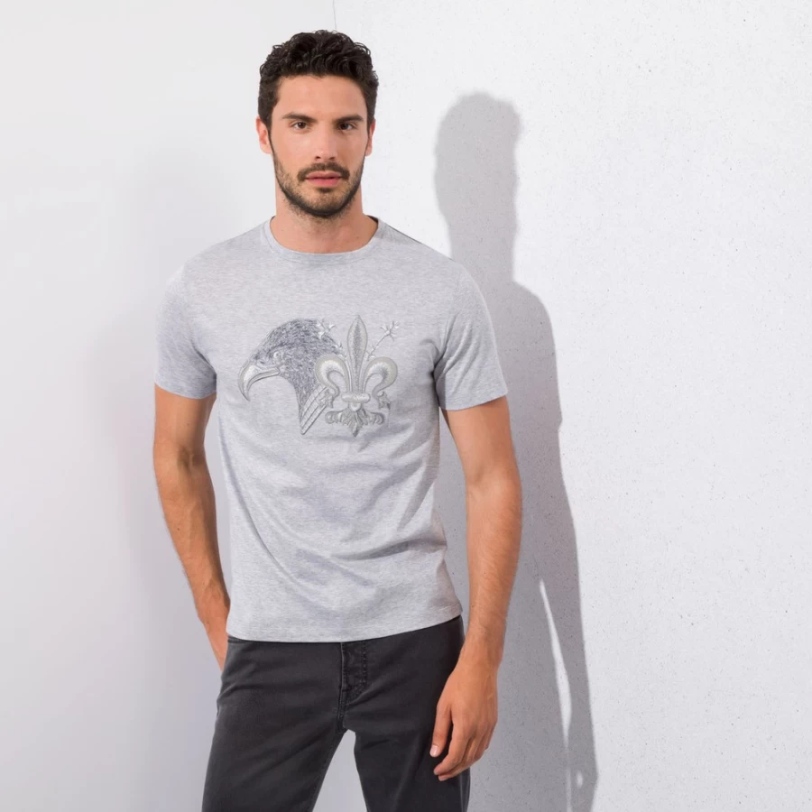 Stefano Ricci Luxury Men's Premium Cotton T-Shirt - Classic Fit Fashion Top