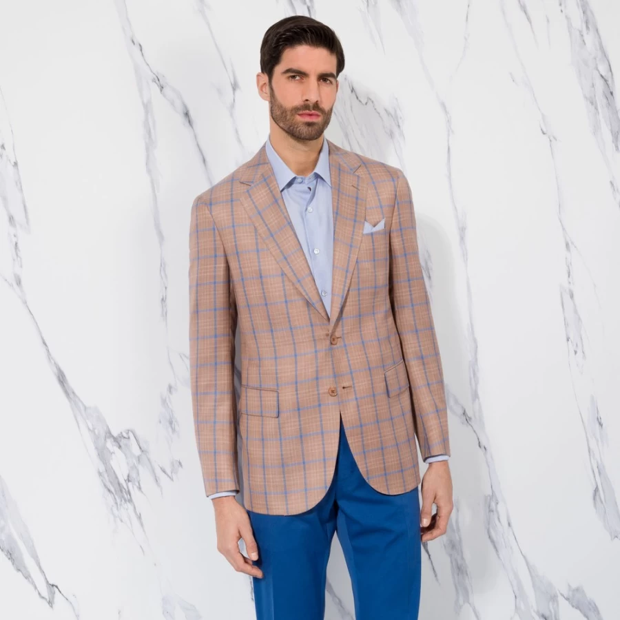 "Stefano Ricci Men's Two Button Iconic Sartorial Jacket – Luxury Tailored Blazer"
