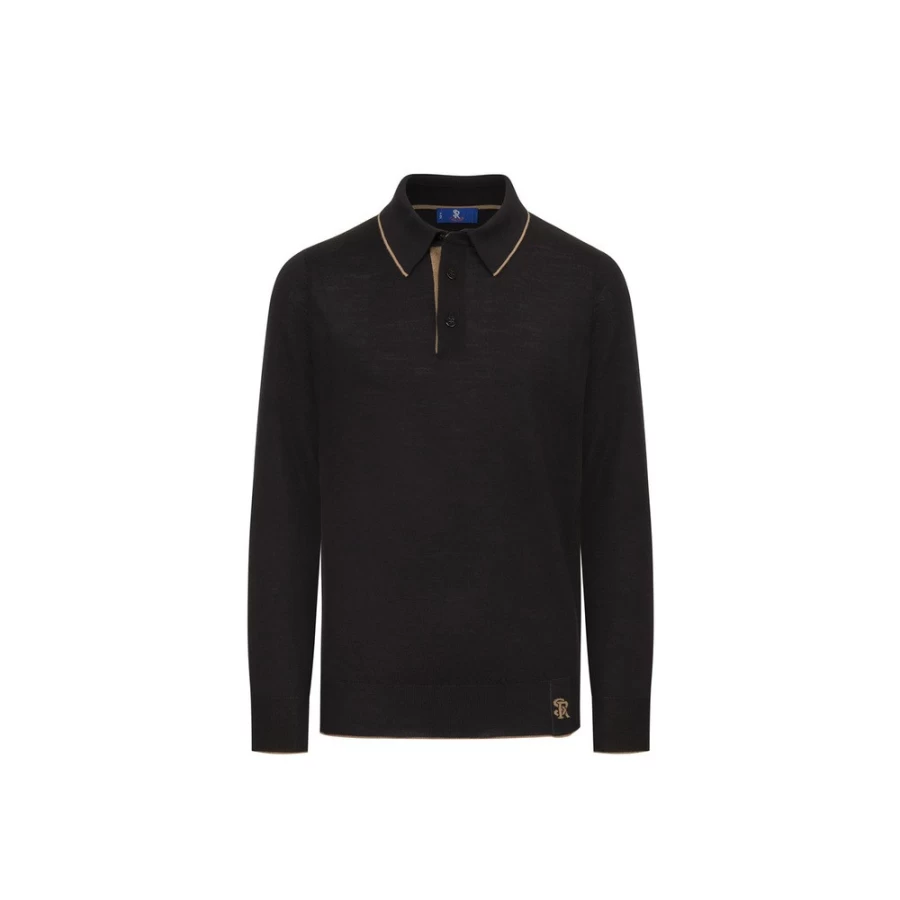 Stefano Ricci Junior Three-Button Polo Shirt for Boys | Premium Cotton Knit Top