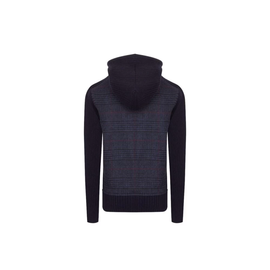 Stefano Ricci Junior Hooded Knit Blouson Jacket for Kids - Premium Cotton Blend Zip-Up Sweatshirt