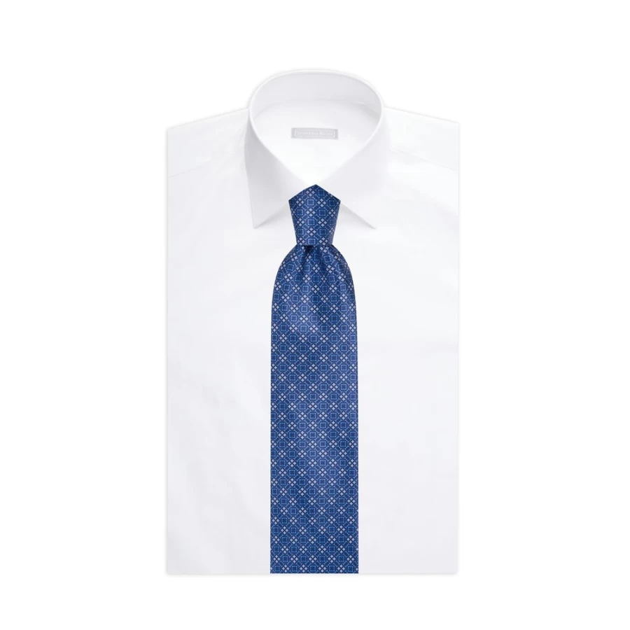 Stefano Ricci Luxury Hand-Printed Silk Tie in Elegant 45025_002 Color