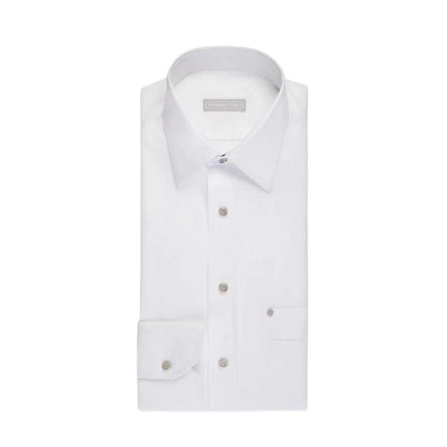 Stefano Ricci Handmade Men's Melk Shirt in Ex2102_500 Color