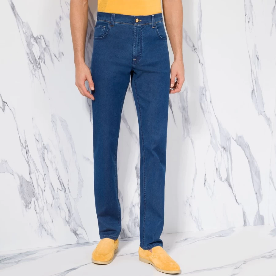 Stefano Ricci Men's Premium Luxury Jeans - High-Quality Denim for Style & Comfort