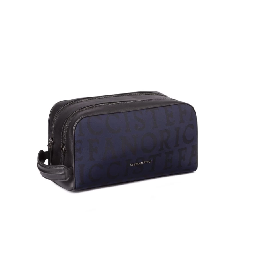 "Stefano Ricci Luxury Handmade Leather Toiletry Bag for Travel"