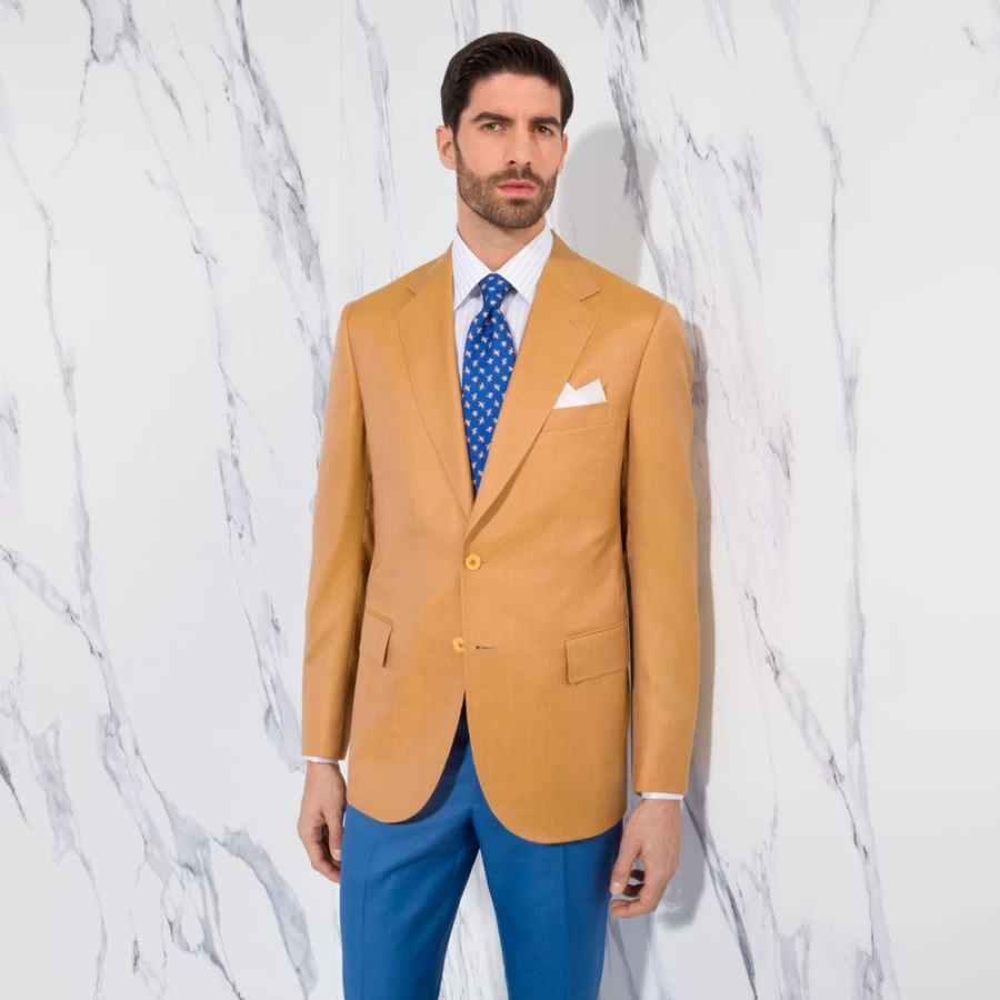 "Stefano Ricci Men's Two Button Iconic Sartorial Jacket – Luxury Tailored Blazer"