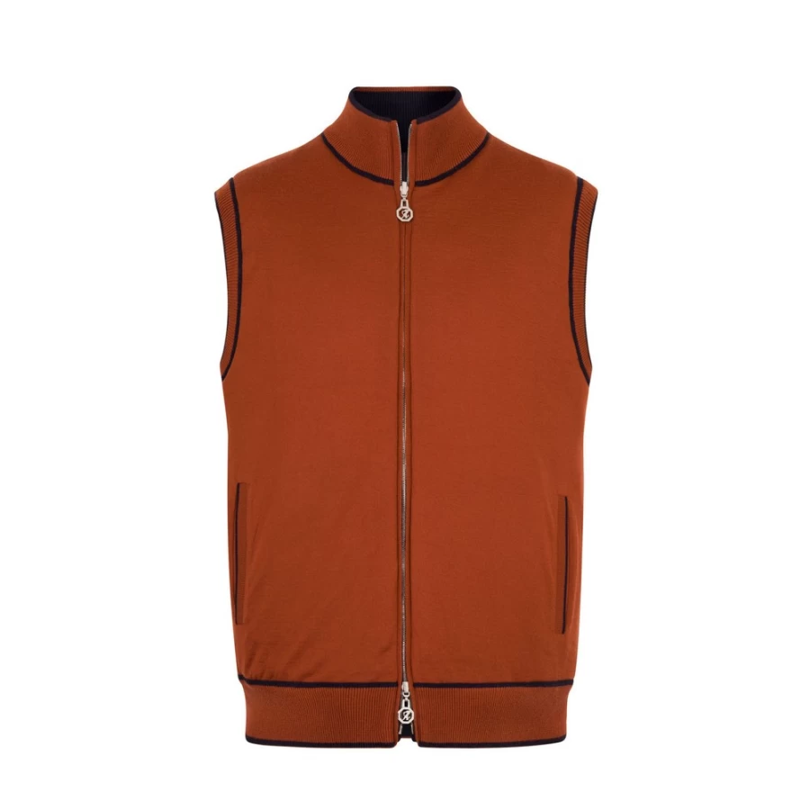 "Stefano Ricci Men's Reversible Gilet - Luxury Reversible Vest for Men"