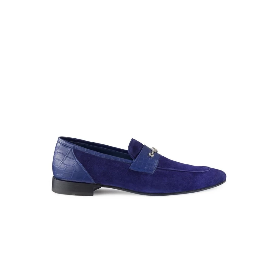 Stefano Ricci Luxury Crocodile Leather and Suede Loafers for Men