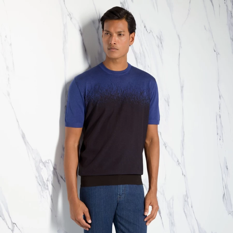 Stefano Ricci Men's Luxury Crewneck Sweater Premium Cotton Knitwear