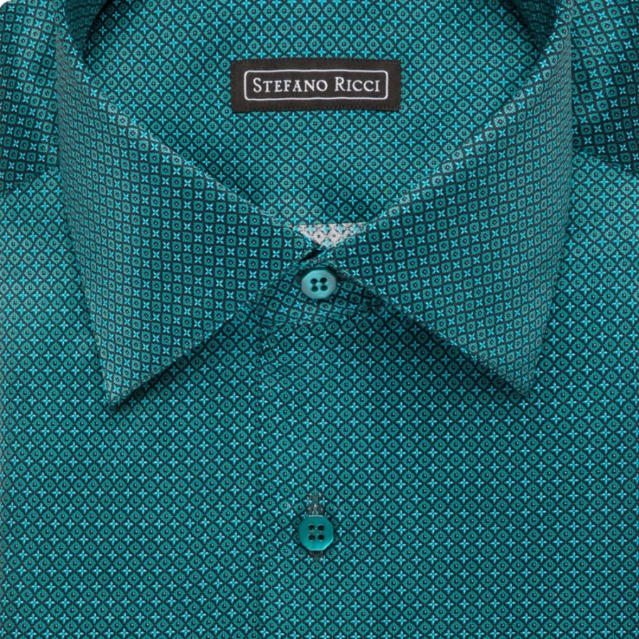 "Stefano Ricci Men's Handmade Torino Shirt – Luxury Italian Dress Shirt"