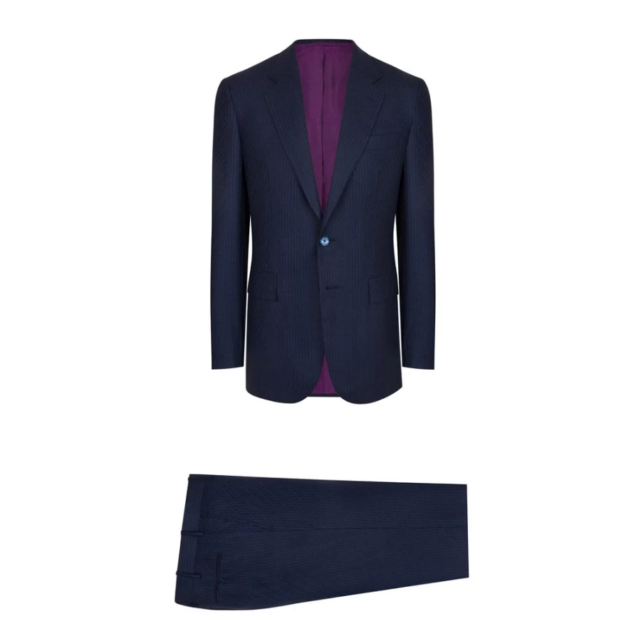 Stefano Ricci Men's Premium Two-Button Suit - Classic Fit Formal Business Attire