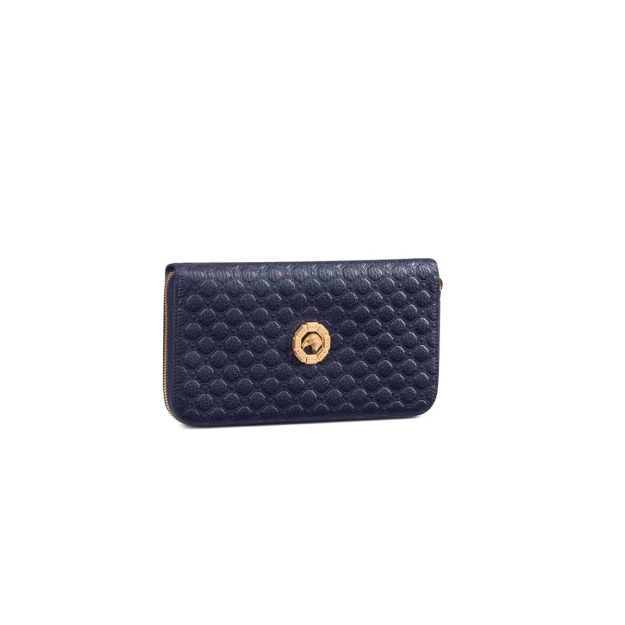"Stefano Ricci Luxury Handmade Large Zip Around Wallet - Premium Genuine Leather Designer Wallet for Men"